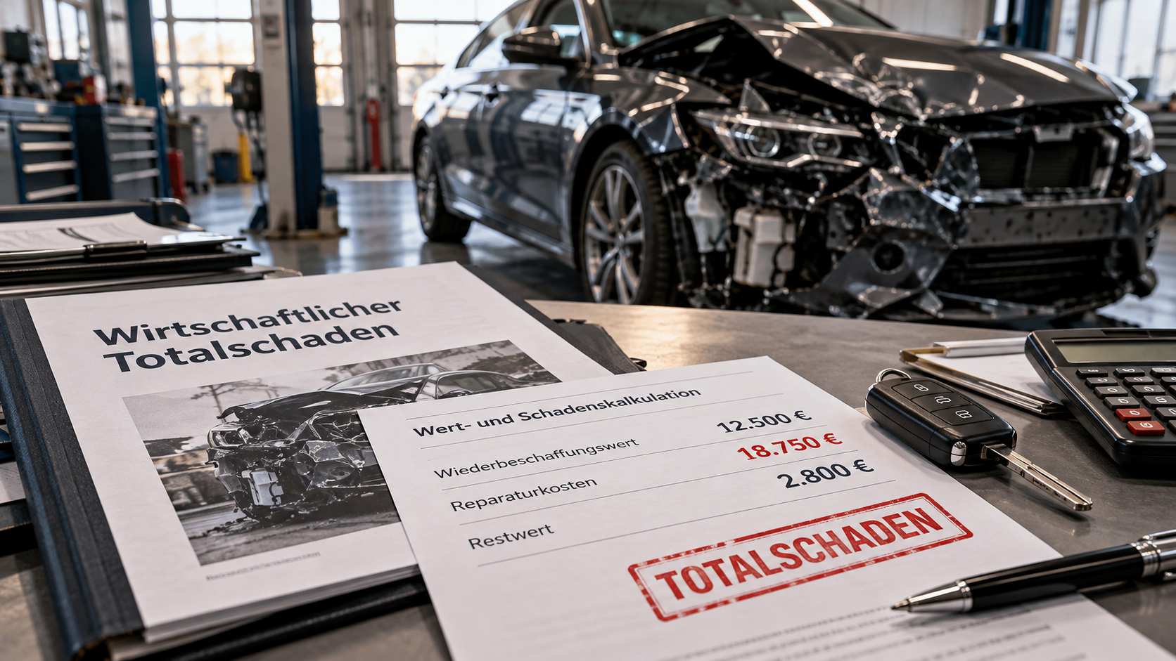 Wirtschaftlicher Totalschaden was zahlt die Versicherung?
